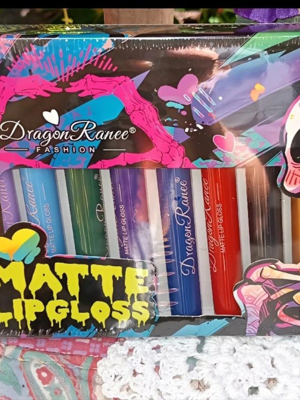 🆕️BOLD GOTHIC DARK MATTE LIPGLOSS BOXED SET OF 12 GOTH/PUNK/EMO